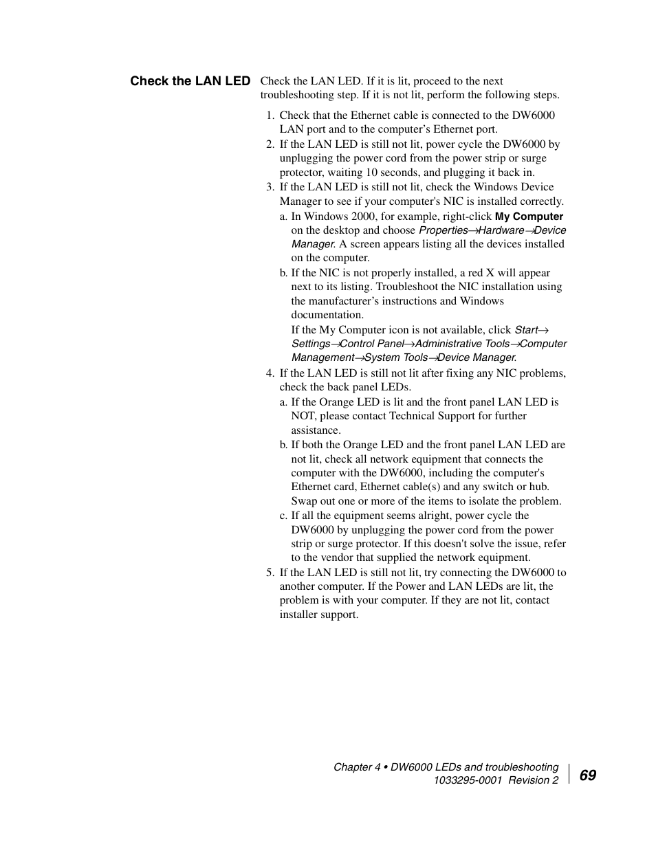 Check the lan led, System pre-installation, Appendix b | Hughes Direcway DW6000 User Manual | Page 93 / 174