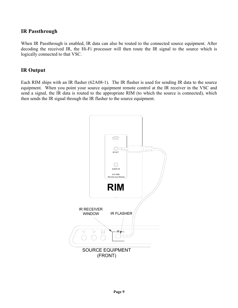 Ir passthrough, Ir output | Home Automation Digital Whole Home Audio Distribution System User Manual | Page 13 / 16