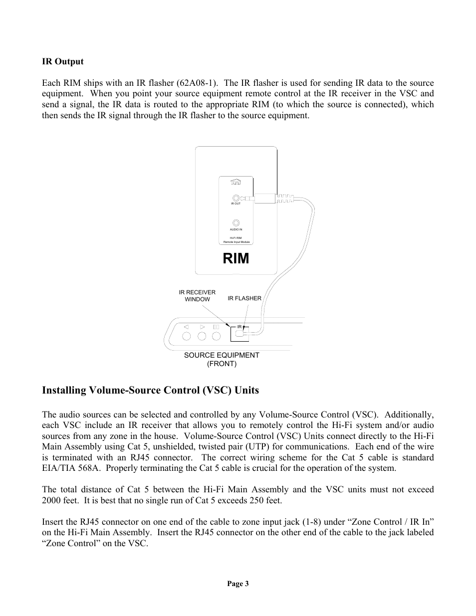 Installing volume-source control (vsc) units | Home Automation 62A12-1 User Manual | Page 5 / 12