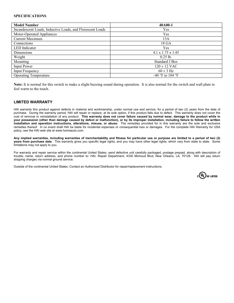 Home Automation 37A00-1 User Manual | Page 5 / 5