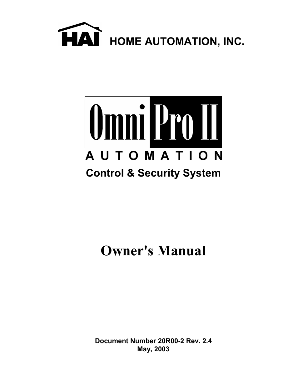 Home Automation II User Manual | 90 pages
