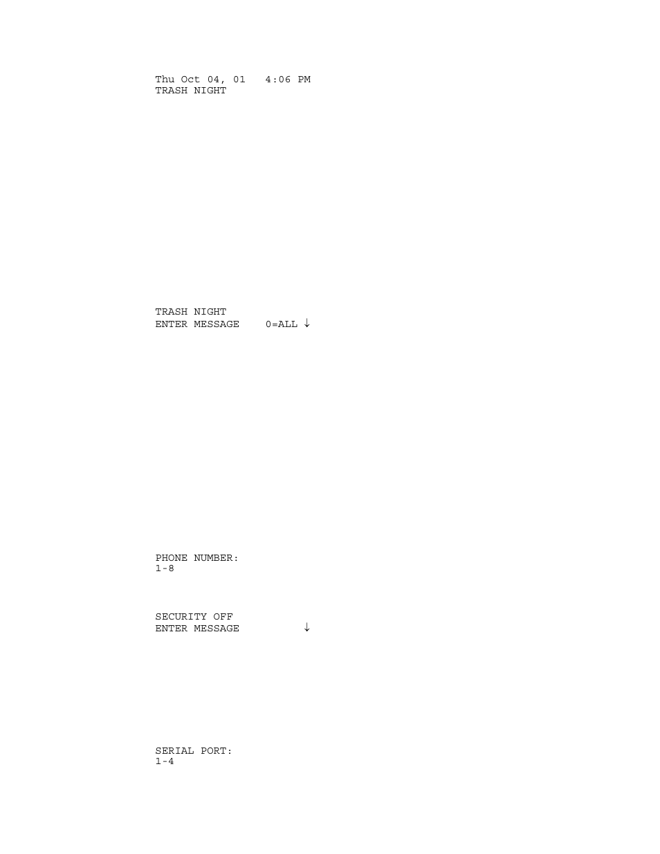 Log message, Clear message, Say message | Phone message, Send message (pro-link) | Home Automation HOME AUTOMATION User Manual | Page 48 / 98