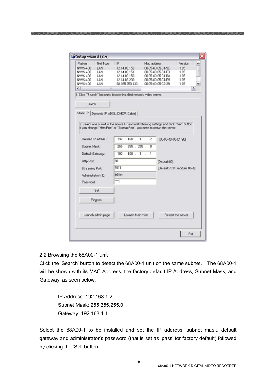 2 browsing the 68a00-1 unit | Home Automation 68A00-1 User Manual | Page 21 / 67