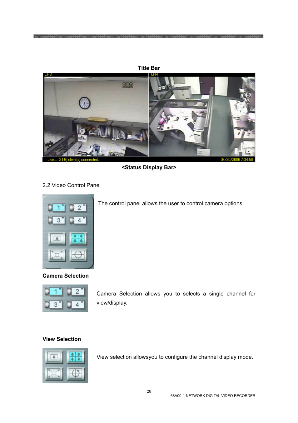 2 video control panel | Home Automation 68A00-1 User Manual | Page 28 / 67