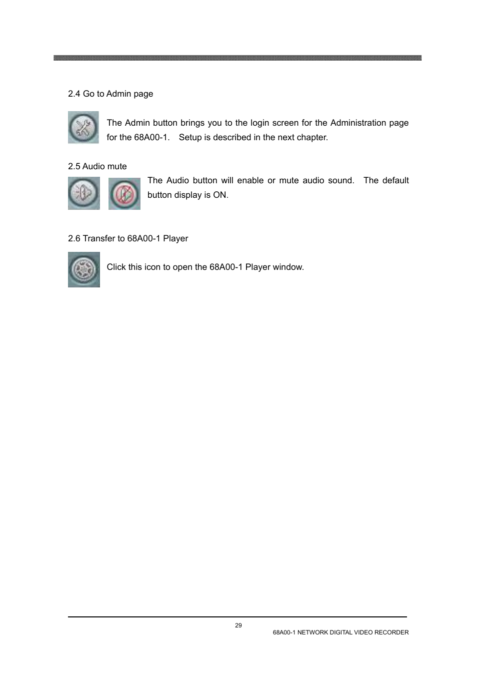 5 audio mute, 6 transfer to 68a00-1 player | Home Automation 68A00-1 User Manual | Page 31 / 67