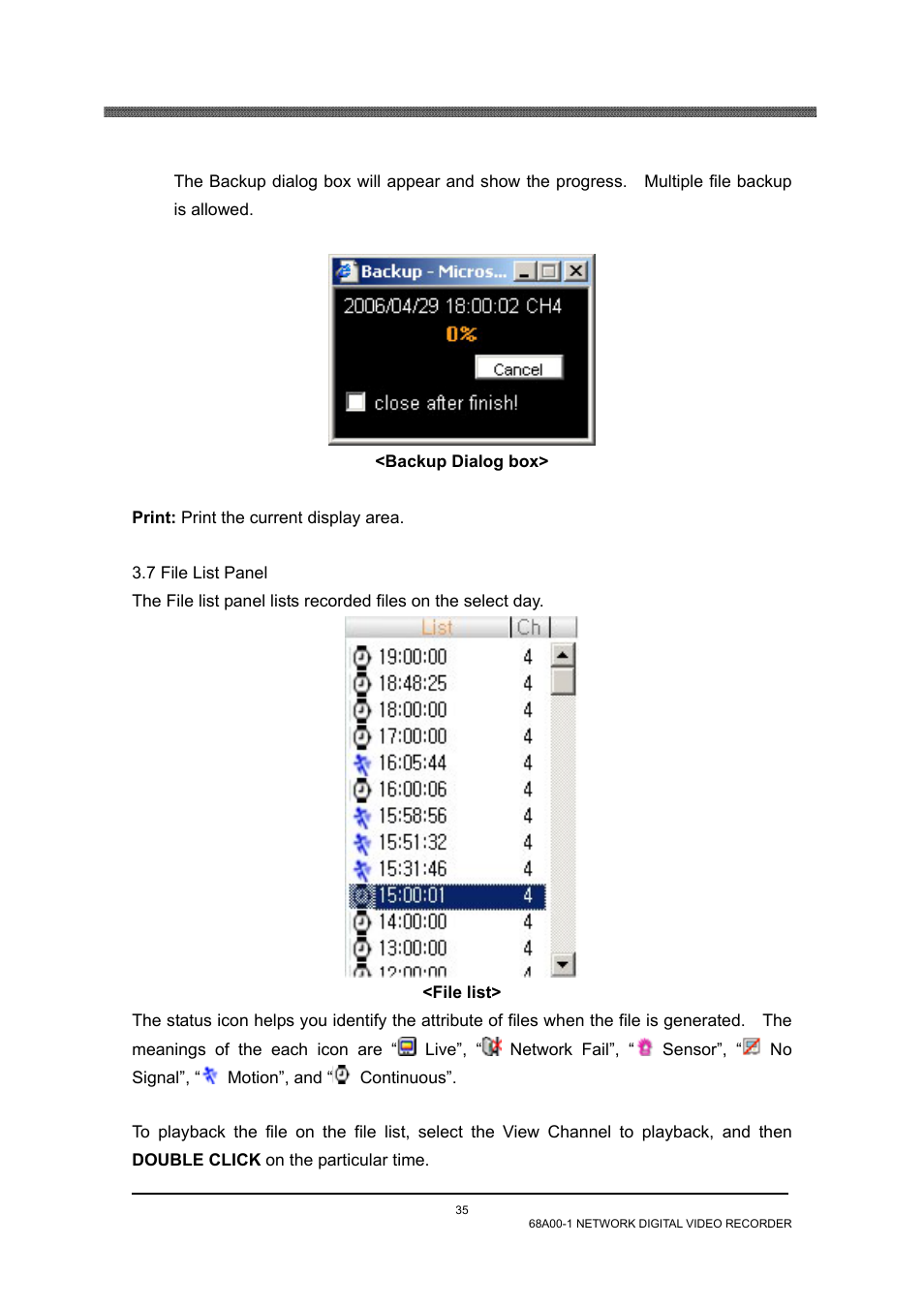 7 file list panel | Home Automation 68A00-1 User Manual | Page 37 / 67