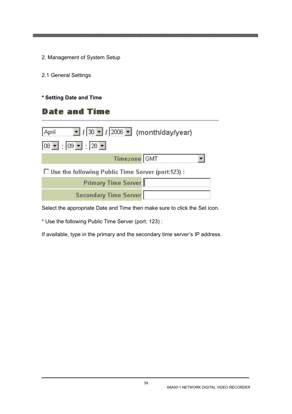 Management of system setup, 1 general settings | Home Automation 68A00-1 User Manual | Page 41 / 67