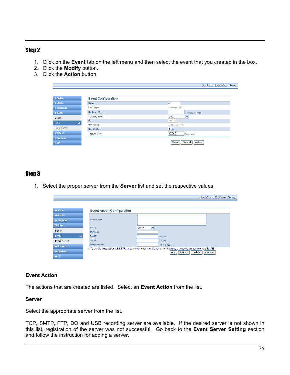 Home Automation CAMERA SERVER 87A00-1 User Manual | Page 41 / 59