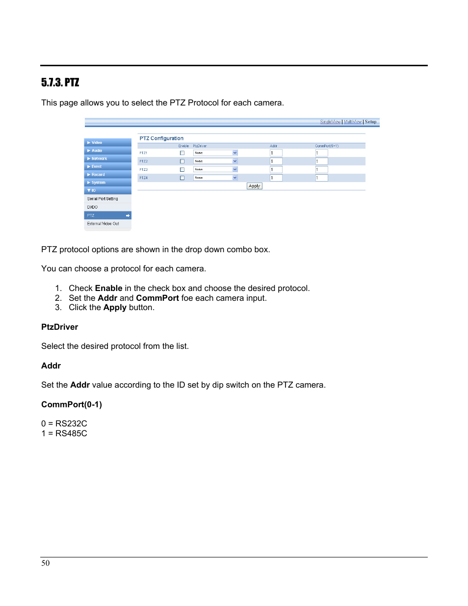 Home Automation CAMERA SERVER 87A00-1 User Manual | Page 56 / 59