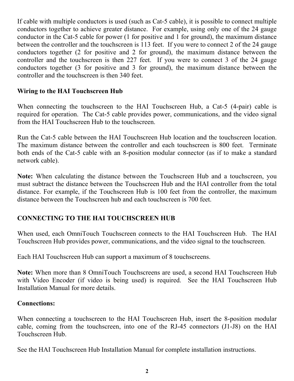 Home Automation OMNITOUCH 53A00-1 User Manual | Page 4 / 16