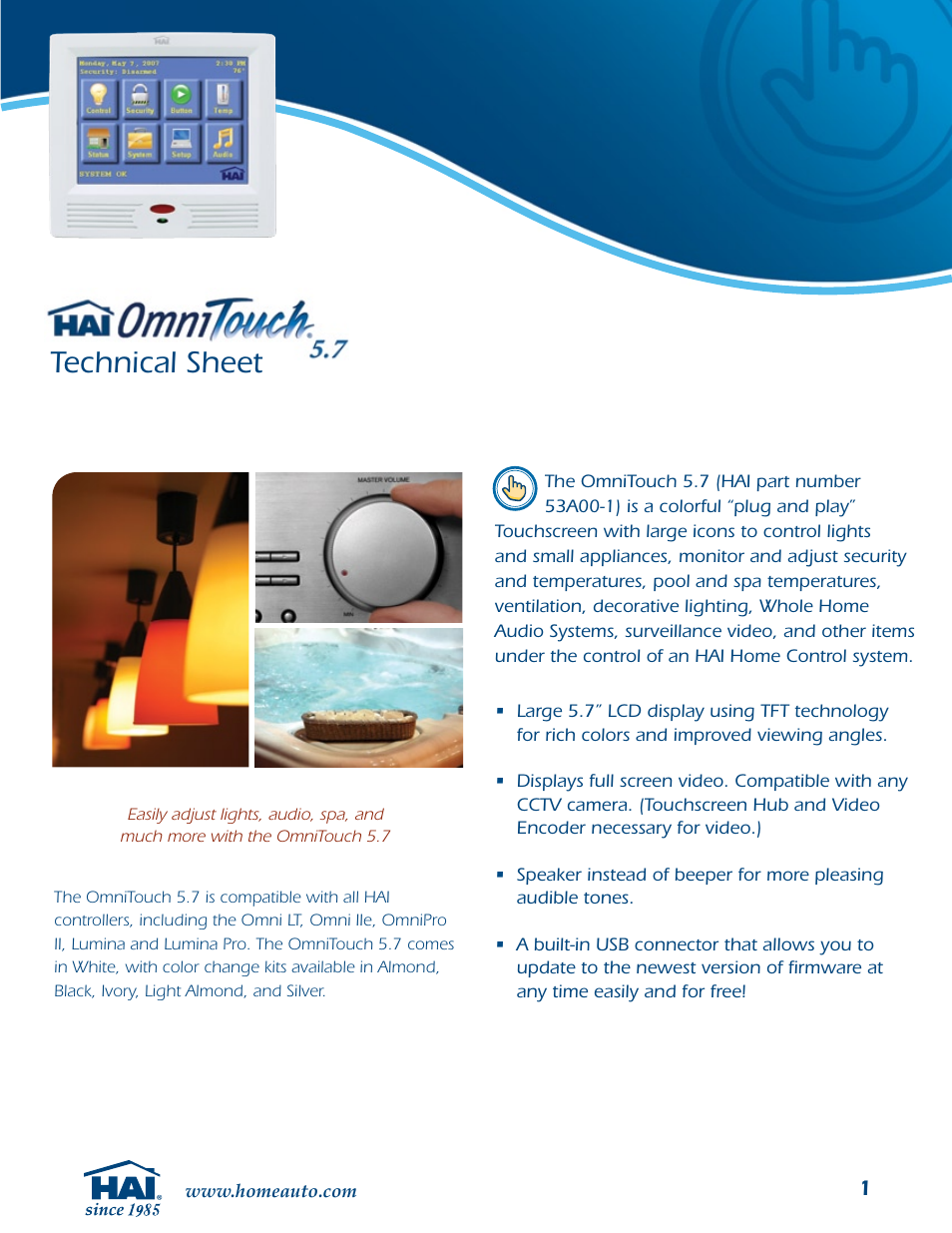 Home Automation 53A00-1 User Manual | 4 pages