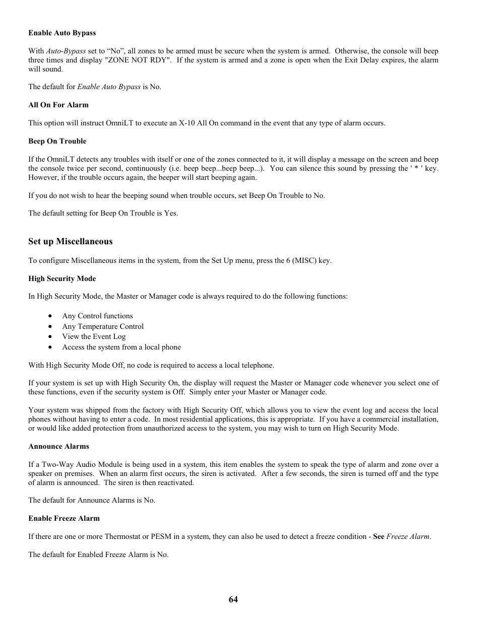 Home Automation SIA CP-01 User Manual | Page 72 / 88