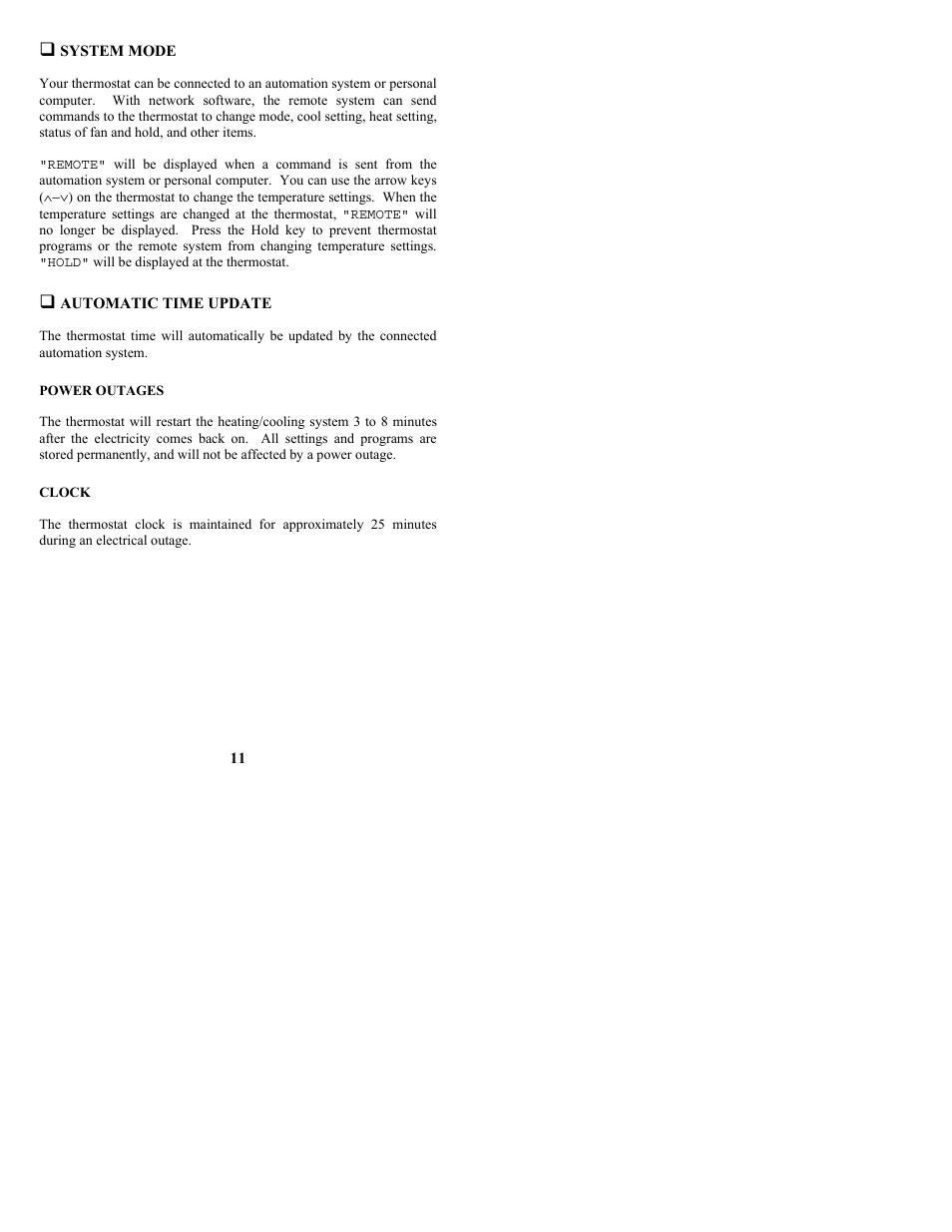 Home Automation O M N I S T A T RC-90B User Manual | Page 15 / 20