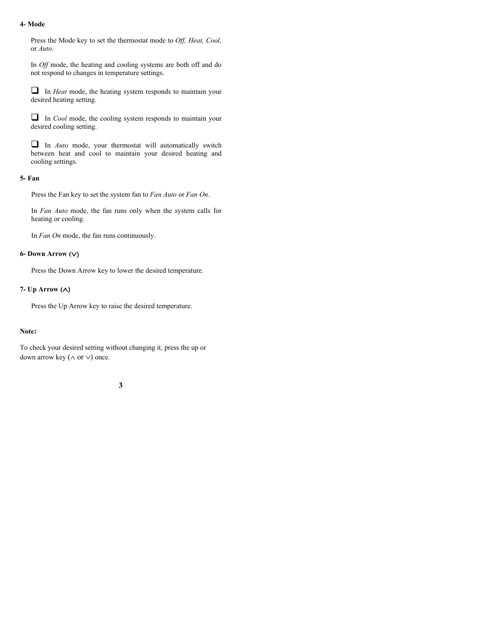 Home Automation O M N I S T A T RC-90B User Manual | Page 7 / 20