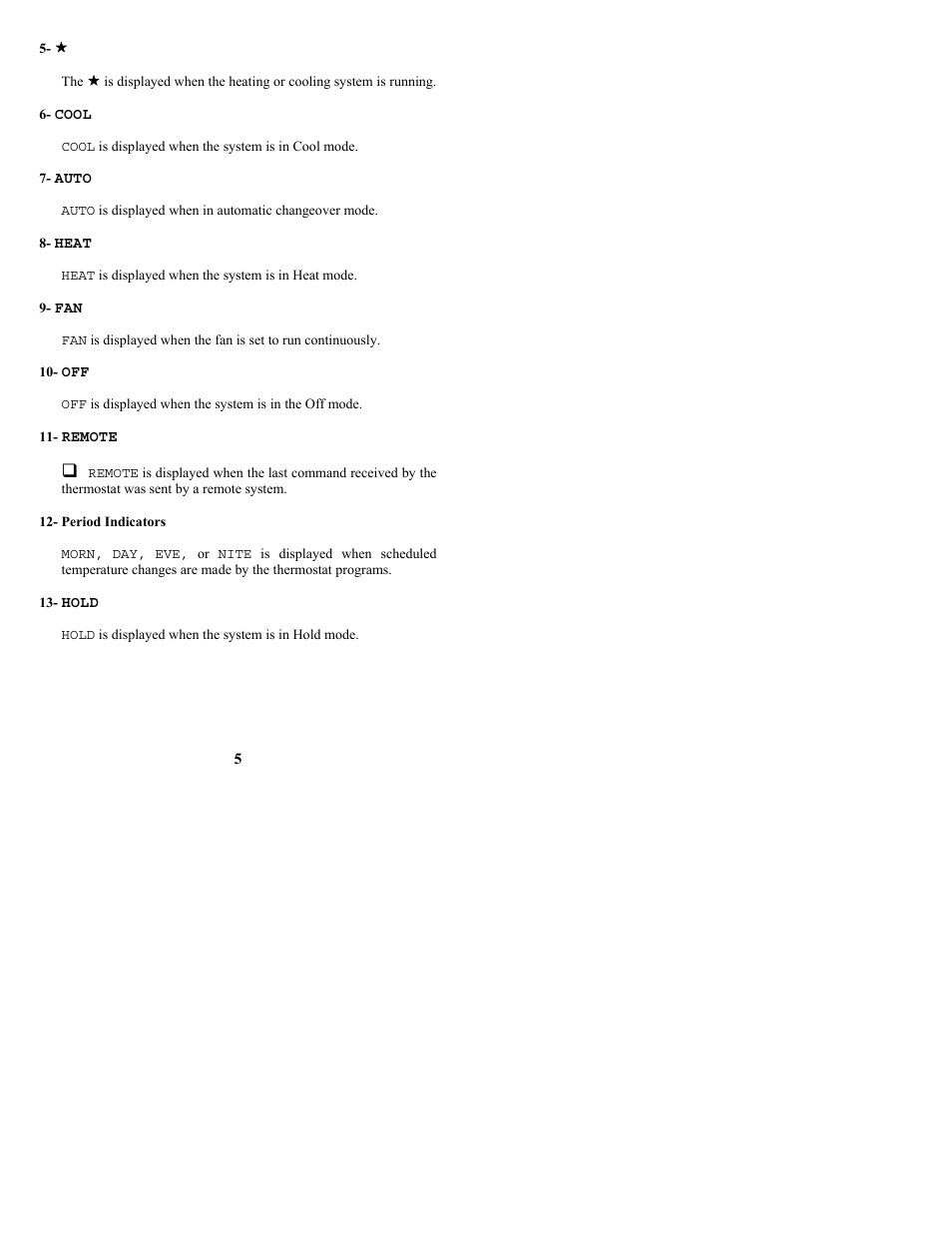 Home Automation O M N I S T A T RC-90B User Manual | Page 9 / 20