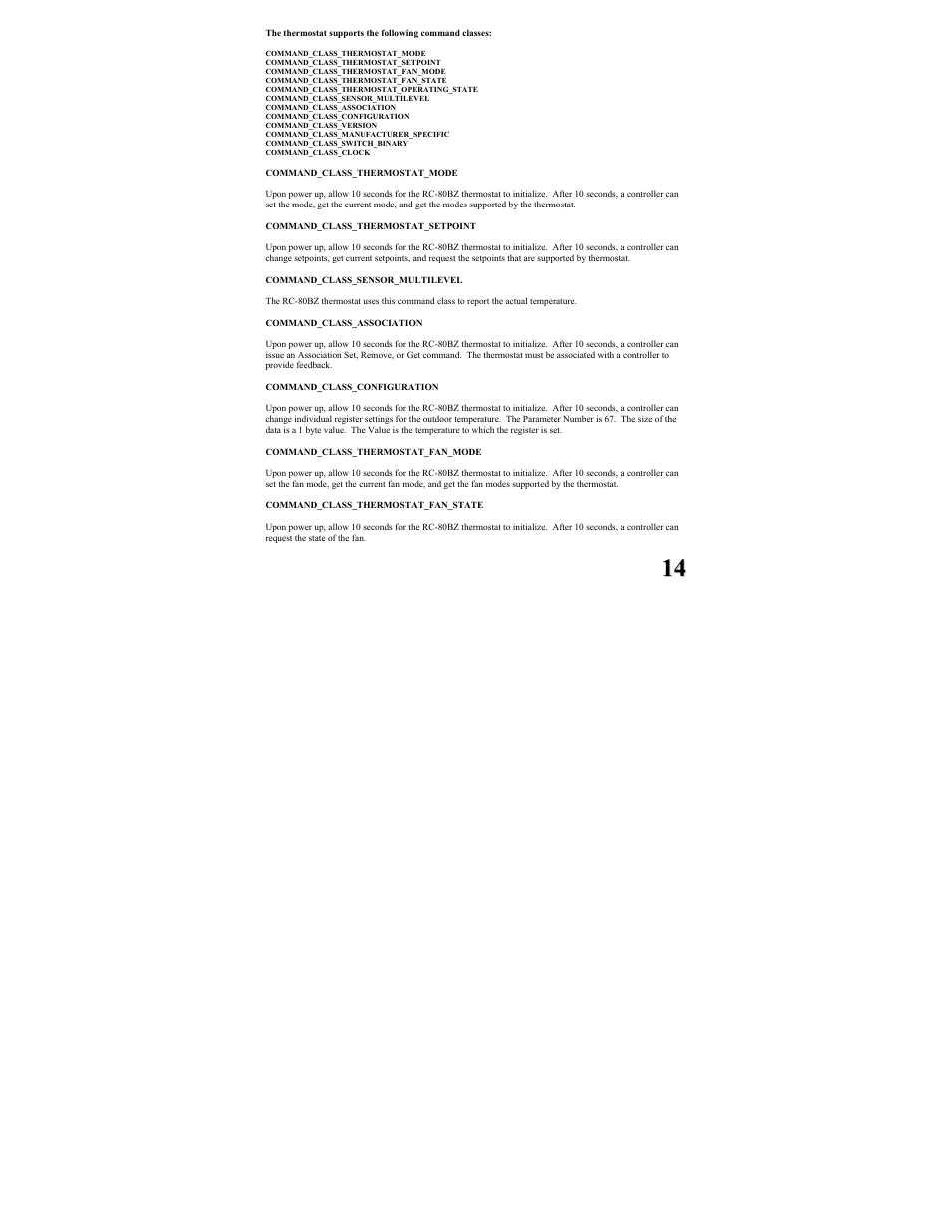 Home Automation RC-80BZ User Manual | Page 14 / 16