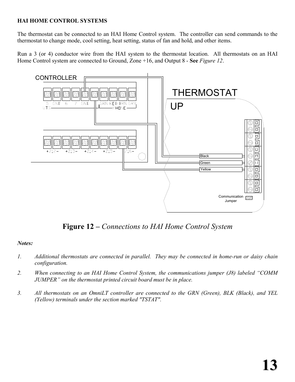 Thermostat | Home Automation RC-2000 User Manual | Page 13 / 24