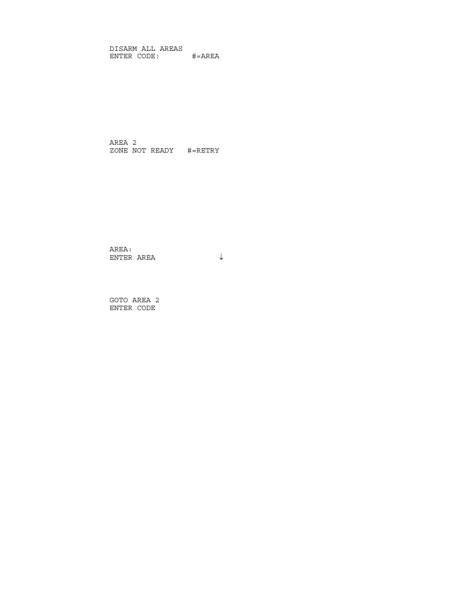 Goto area | Home Automation OmniPro II User Manual | Page 22 / 100