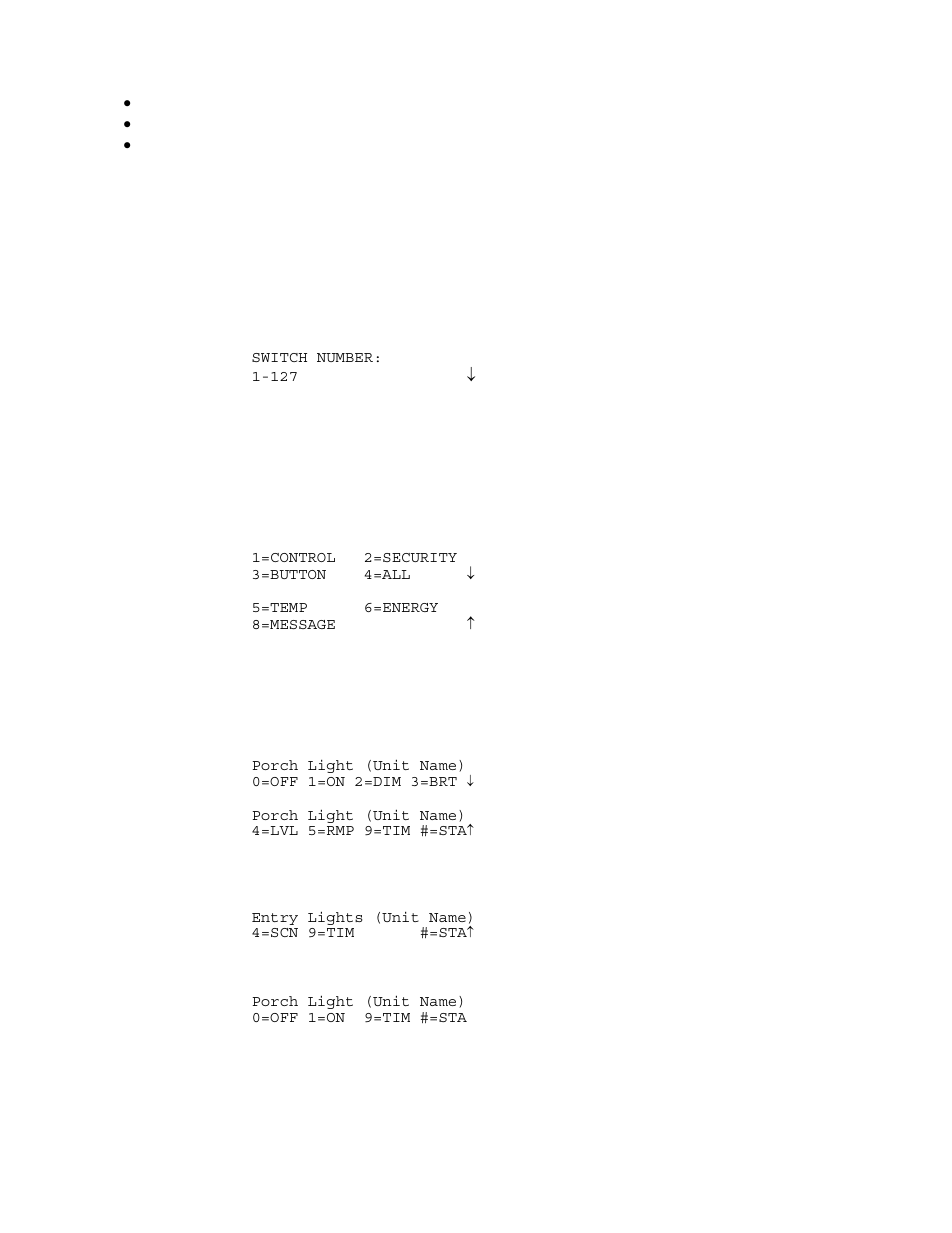 Switch press event buttons (centralite), Edit program command, Program control commands | Home Automation SECURITY SYSTEM User Manual | Page 59 / 82