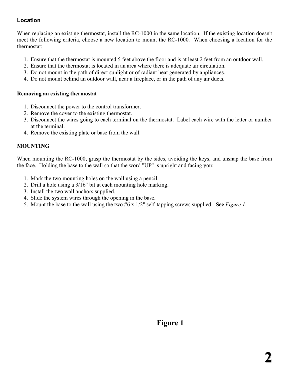 Home Automation RC-1000 User Manual | Page 2 / 20