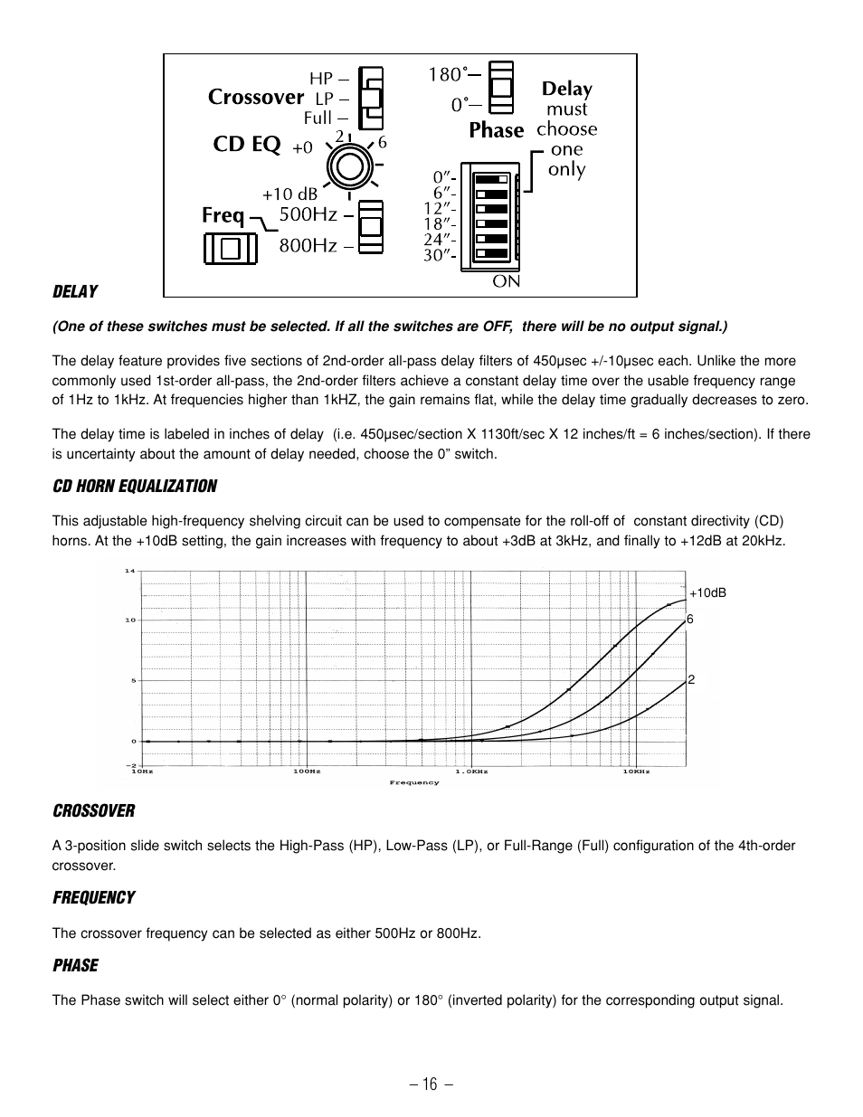 Hafler GX2600CE User Manual | Page 18 / 44