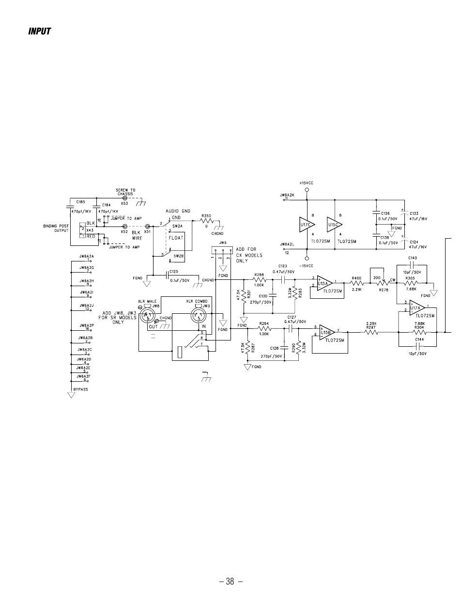 Hafler GX2600CE User Manual | Page 40 / 44