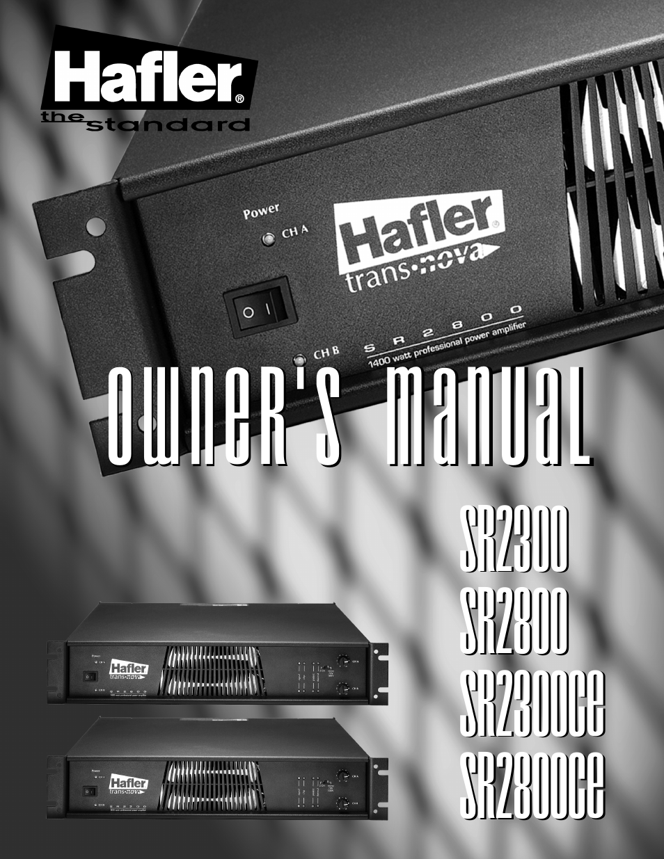 Hafler SR2800CE User Manual | 24 pages
