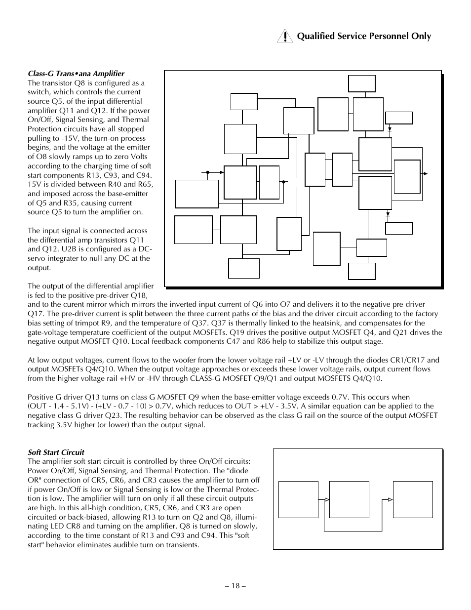 Qualified service personnel only | Hafler TRANSANA TRM10S User Manual | Page 27 / 32