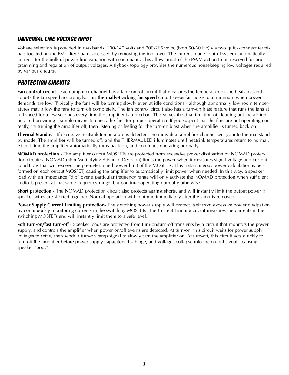 Hafler GX2800CE User Manual | Page 11 / 24