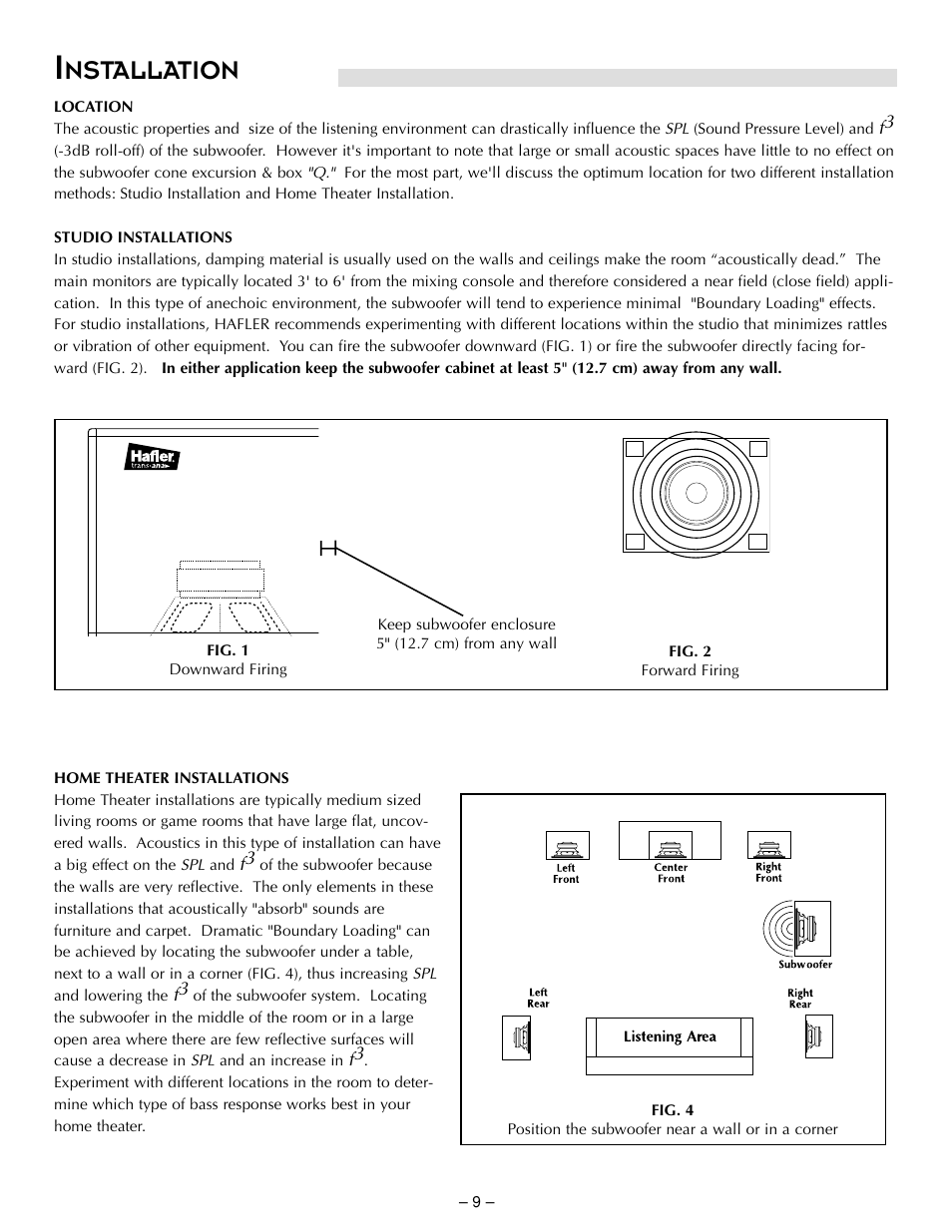 Nstallation | Hafler TRM10.1 User Manual | Page 18 / 32
