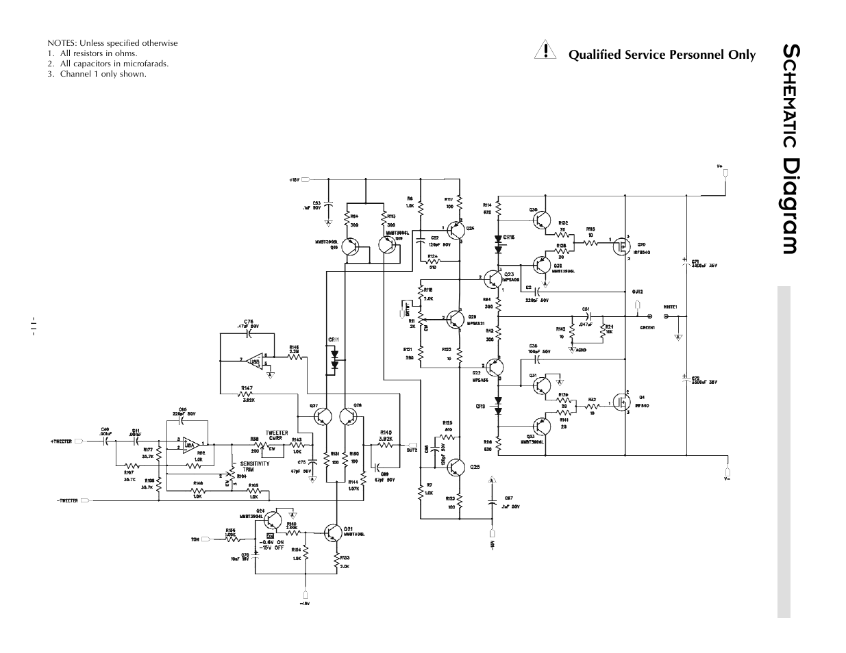 Diagram, Chema tic | Hafler TRM6.1CE User Manual | Page 20 / 36