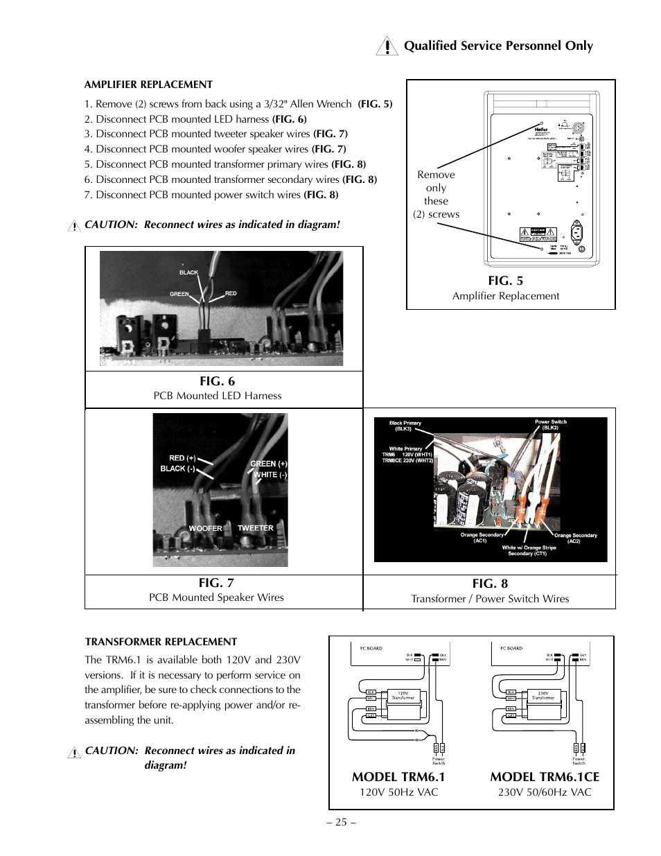 Hafler TRM6.1CE User Manual | Page 34 / 36
