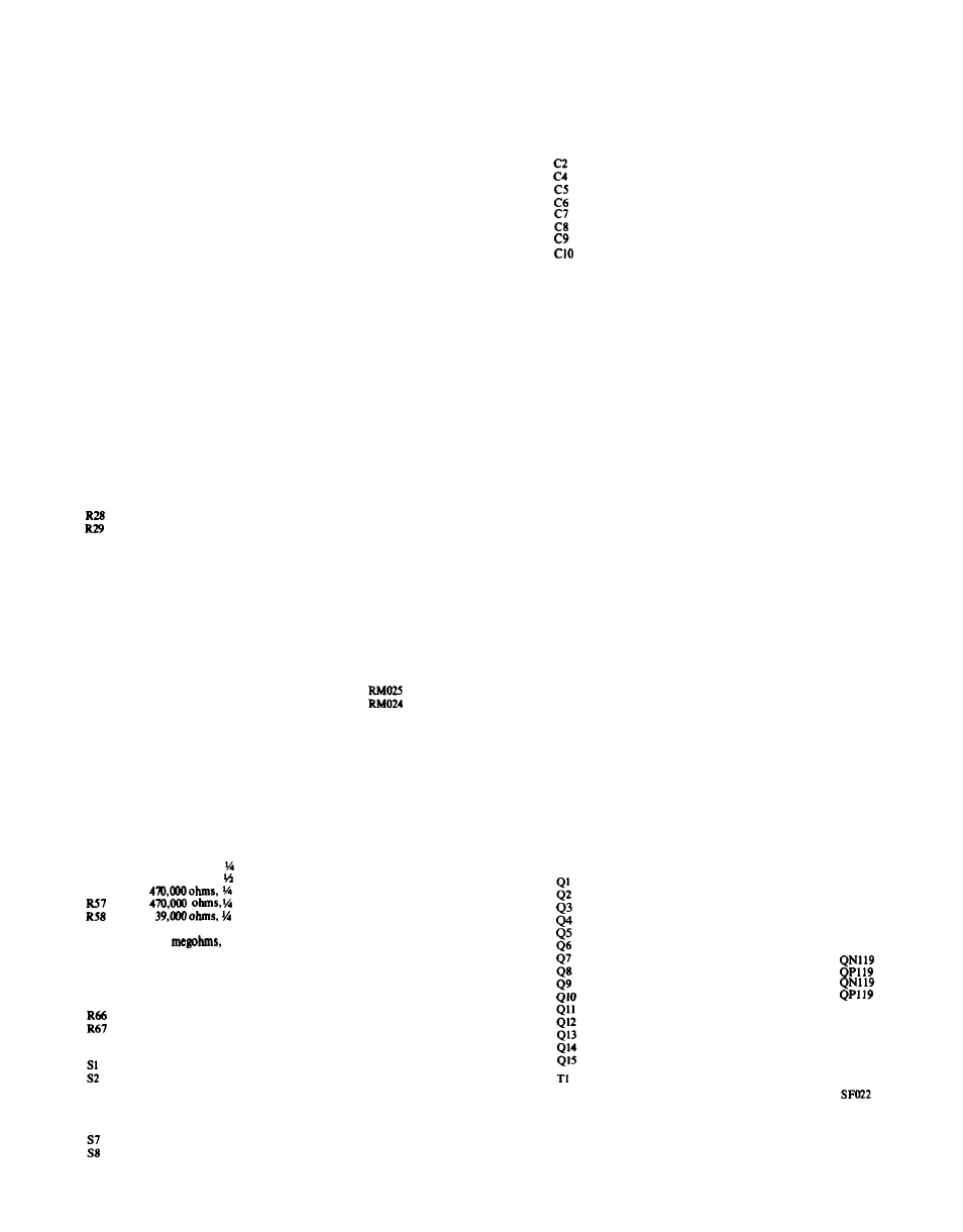 Component values, 19 component values | Hafler DH-110 User Manual | Page 19 / 24