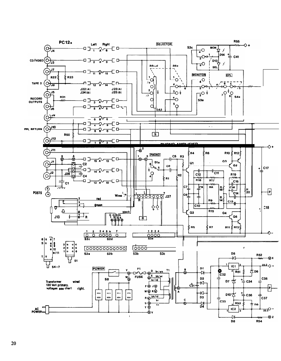 Power supply | Hafler DH-110 User Manual | Page 20 / 24