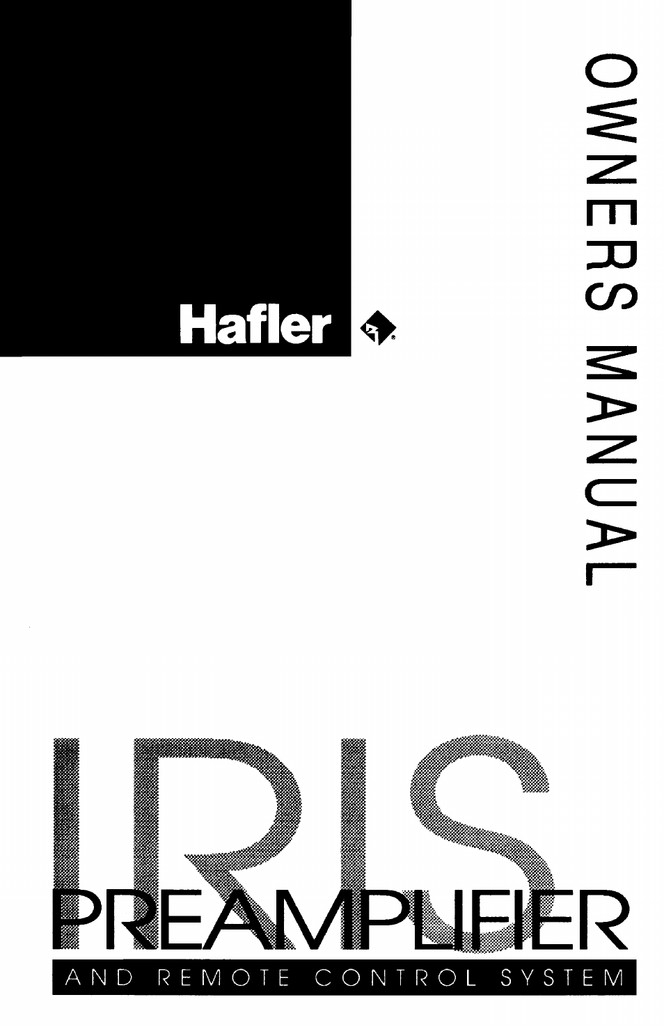 Hafler IRIS User Manual | 19 pages