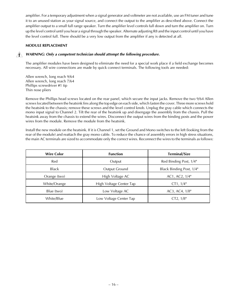 Hafler P1500 User Manual | Page 25 / 28