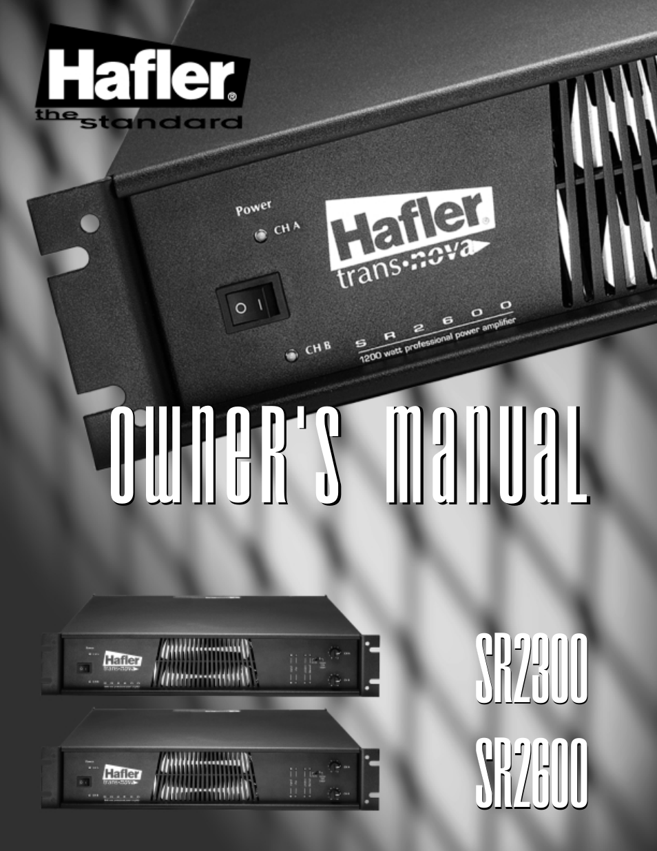 Hafler SR2300 User Manual | 40 pages