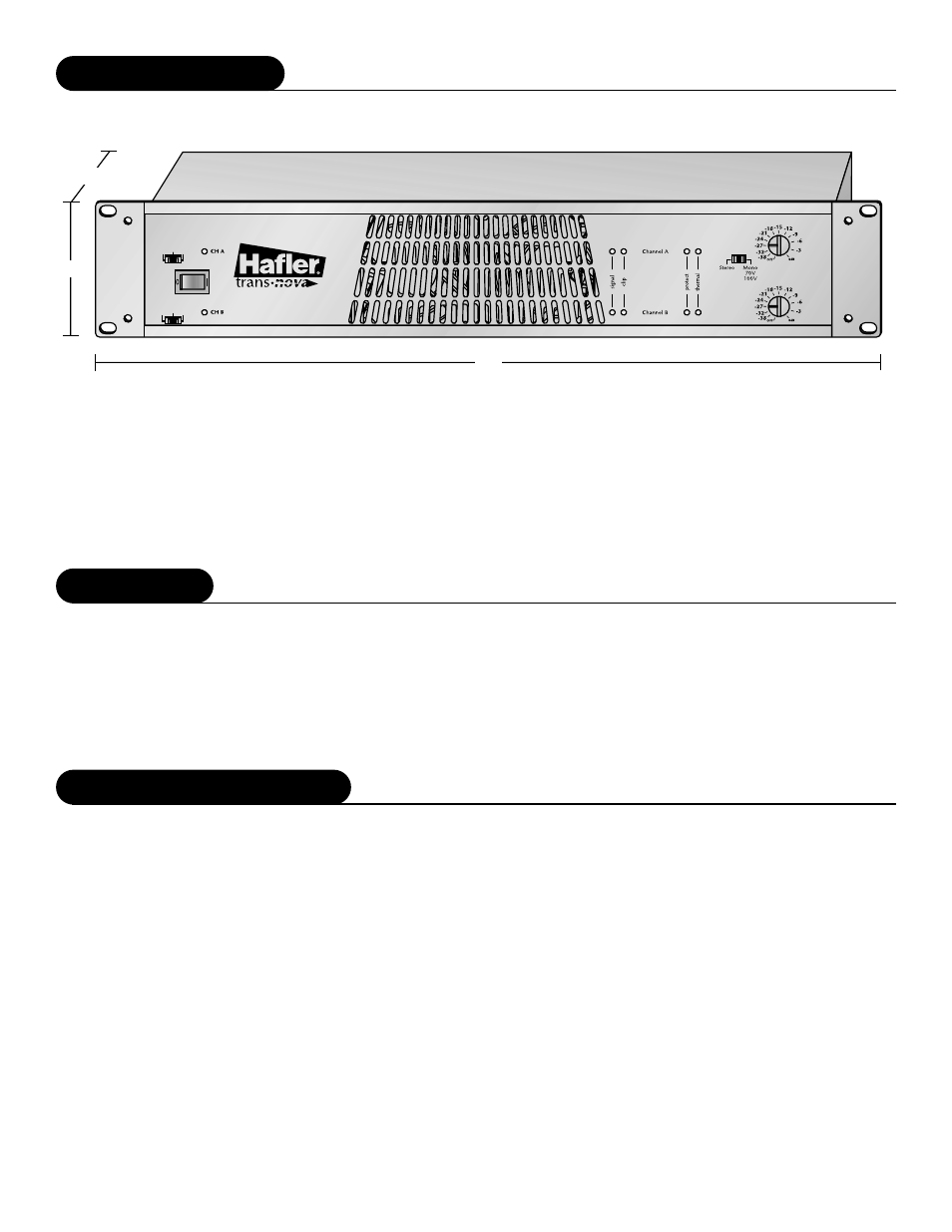 Introduction technical design features, Specifications, Cont) | Why a new amplifier topology | Hafler SR2300 User Manual | Page 11 / 40