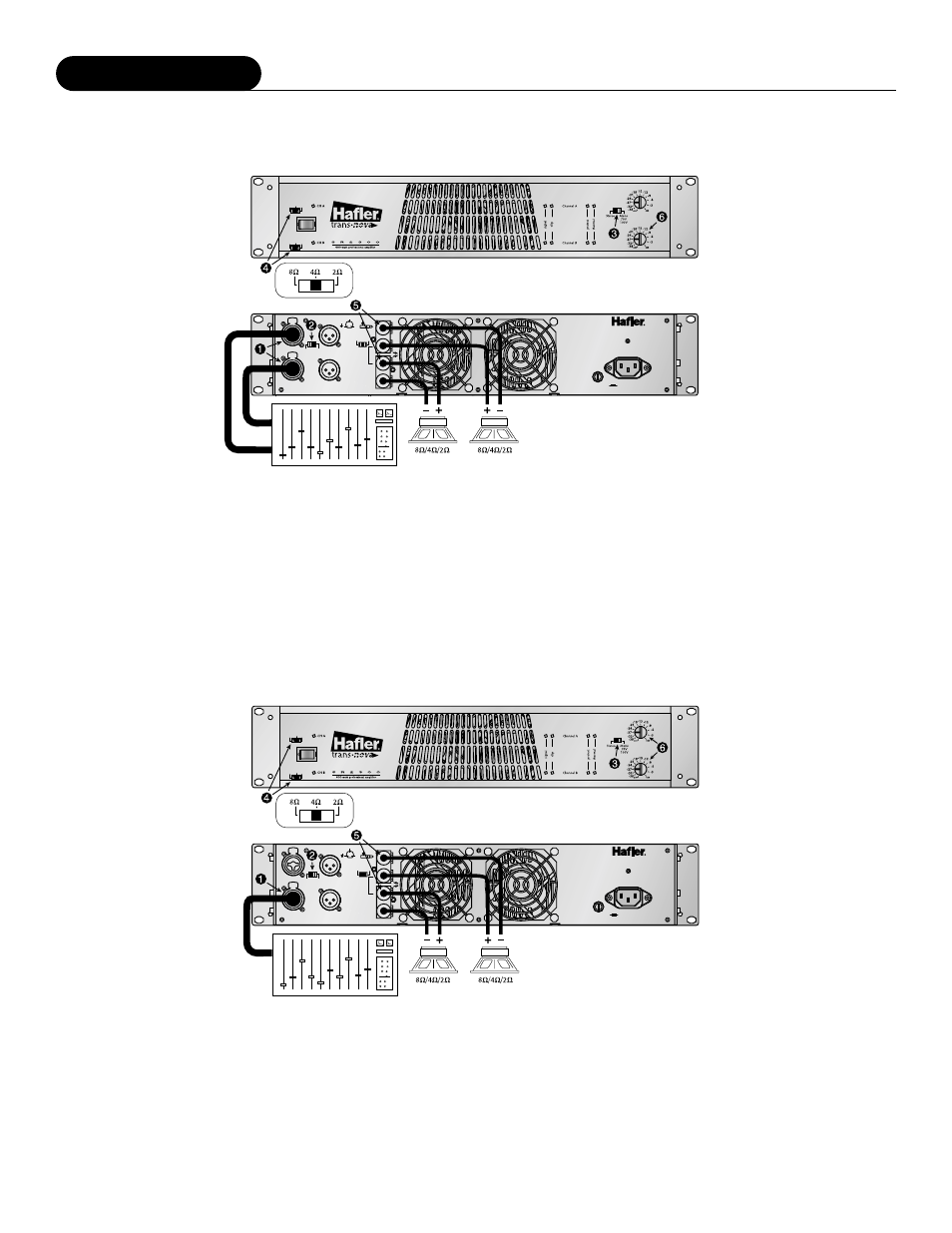 Wiring diagrams | Hafler SR2300 User Manual | Page 20 / 40