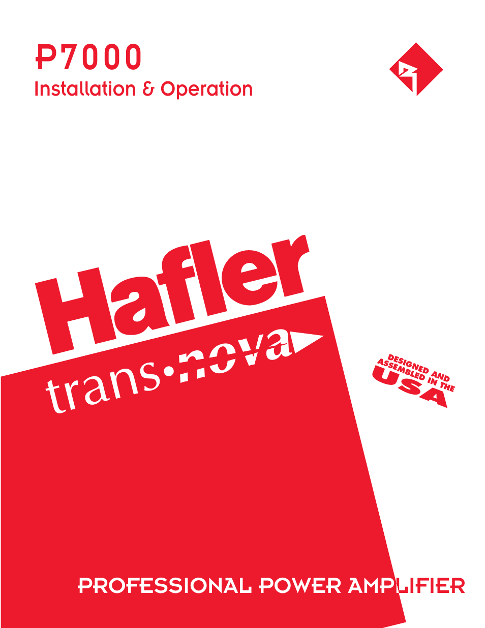 Hafler P7000 User Manual | 24 pages