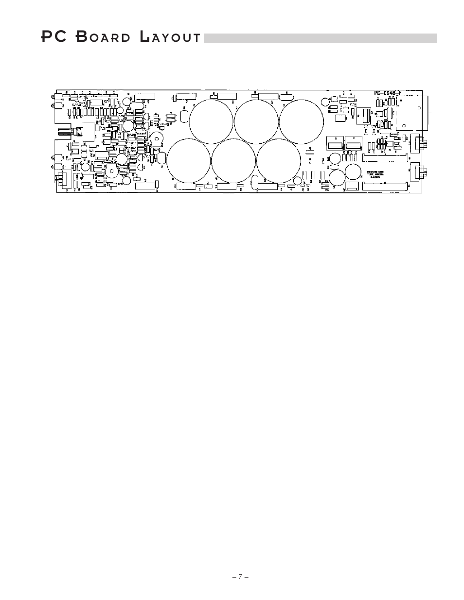 P c b | Hafler P7000 User Manual | Page 11 / 24