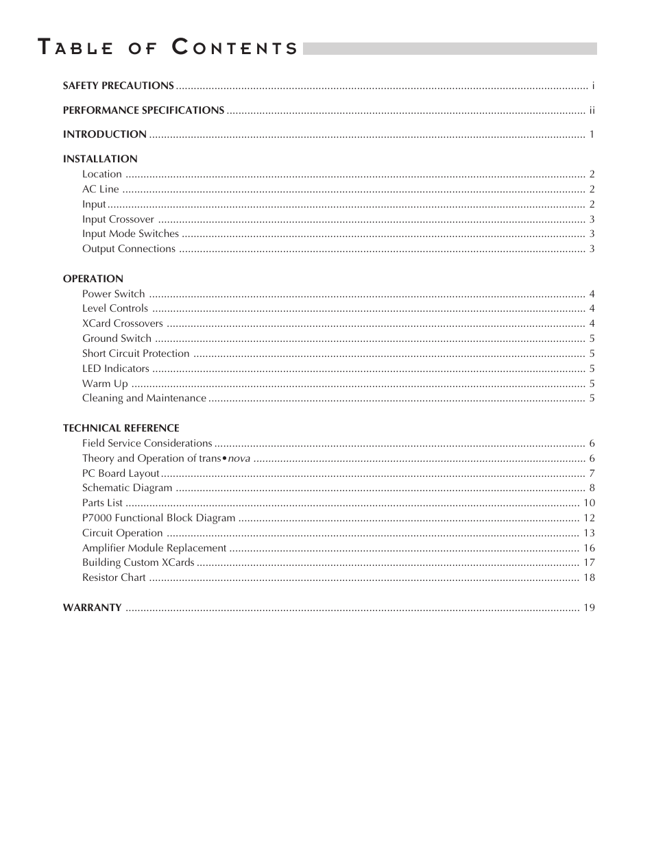 A b l e | Hafler P7000 User Manual | Page 4 / 24