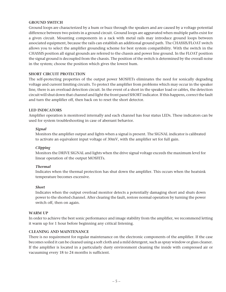 Hafler P7000 User Manual | Page 9 / 24