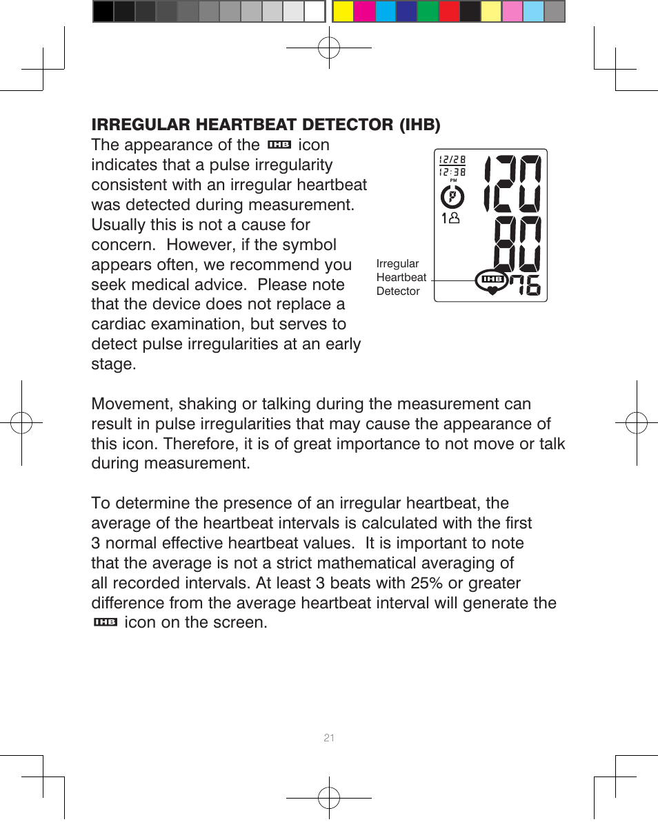HoMedics Automatic Blood Pressure Monitor BPA-110 User Manual | Page 22 / 60