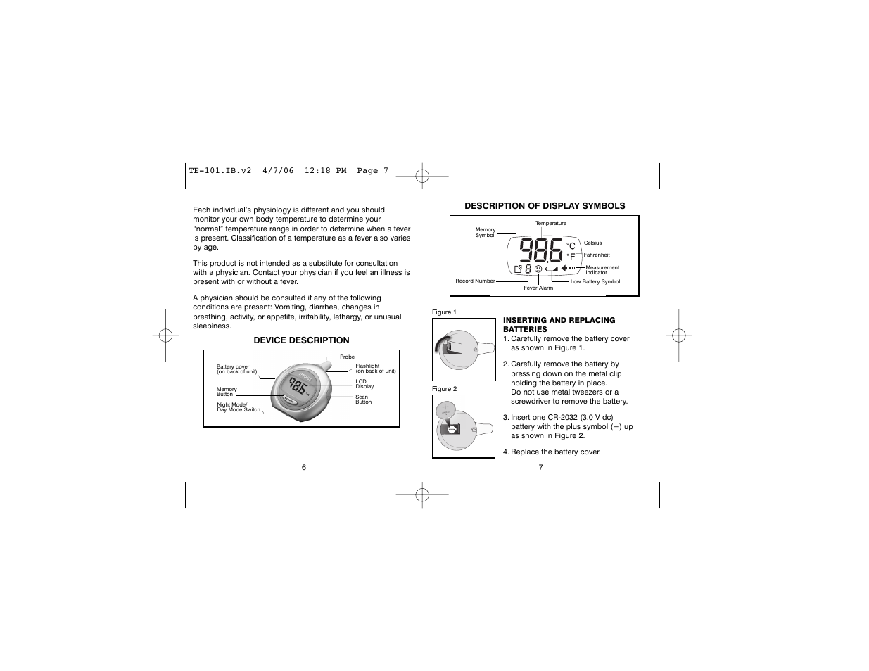 HoMedics TE-101 User Manual | Page 4 / 20