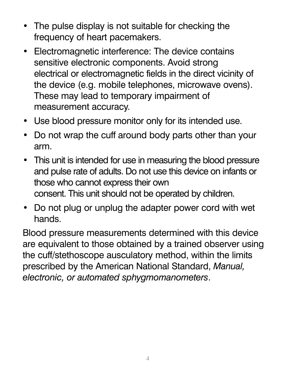 HoMedics BPA-200 User Manual | Page 5 / 64