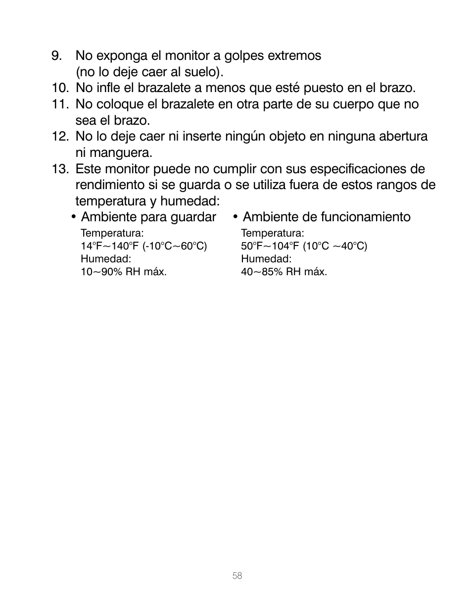 HoMedics BPA-200 User Manual | Page 59 / 64