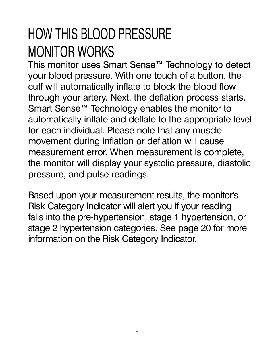 How this blood pressure monitor works | HoMedics BPA-200 User Manual | Page 8 / 64