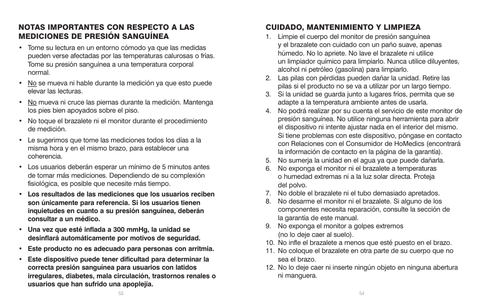 HoMedics IB-BPA060A User Manual | Page 28 / 30