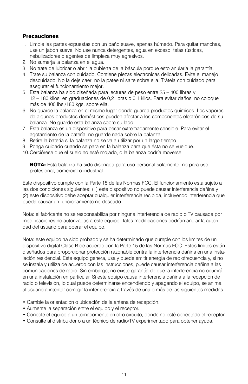 HoMedics DIGITAL SCALE IB-SC475 User Manual | Page 12 / 12